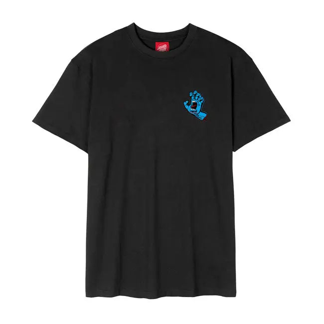 Santa Cruz Screaming Hand Chest T-Shirt Black - FREE UK Shipping, FREE 365 Day Returns | Moto Central