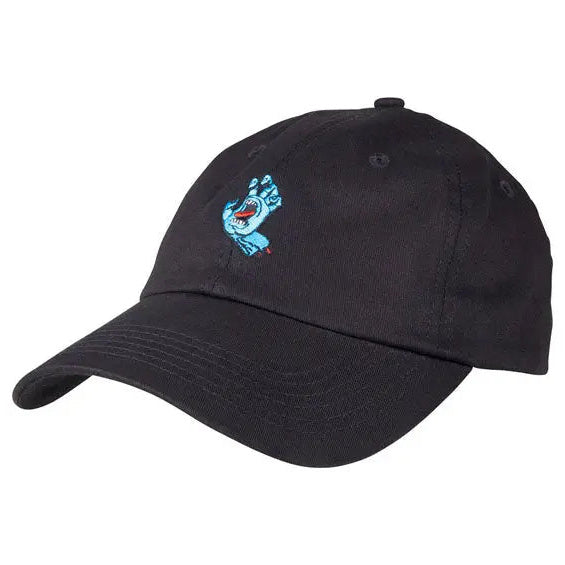 Santa Cruz Screaming Mini Hand Cap Black — front cap view