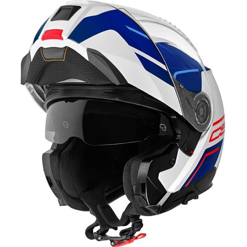 Schuberth C5 Master Flip-Up Helmet Blue / White - FREE UK Shipping, FREE 365 Day Returns | Moto Central