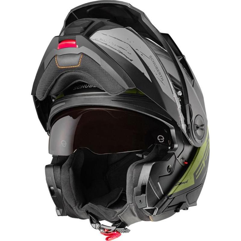 Schuberth E2 Explorer Flip-Up Helmet Green - FREE UK Shipping, FREE 365 Day Returns | Moto Central