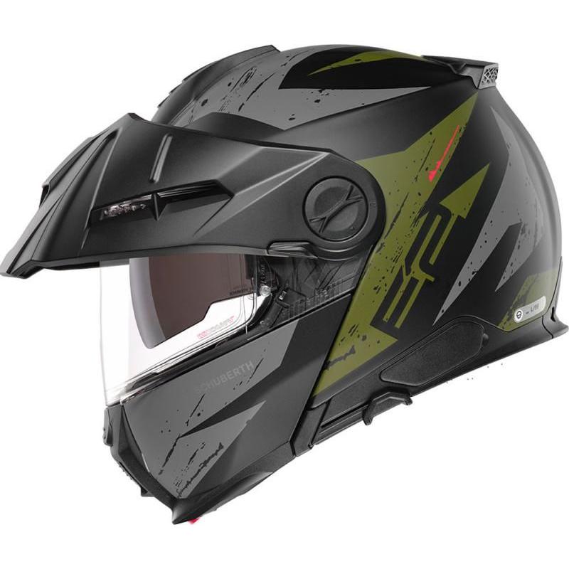 Schuberth E2 Explorer Flip-Up Helmet Green - FREE UK Shipping, FREE 365 Day Returns | Moto Central