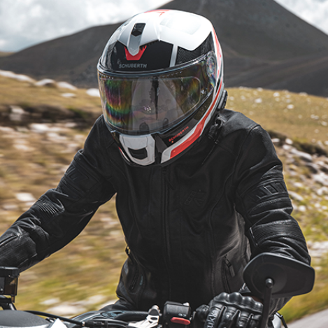 Schuberth S3 Daytona Red / White