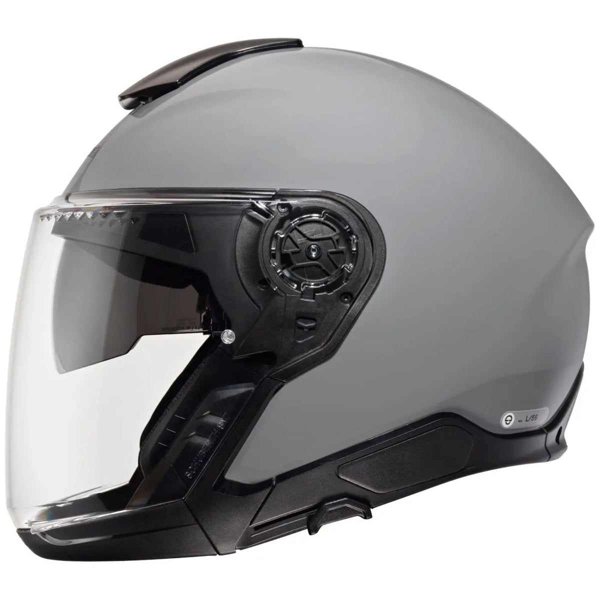 Schuberth J2 Gloss Concrete Grey - opposite side profile