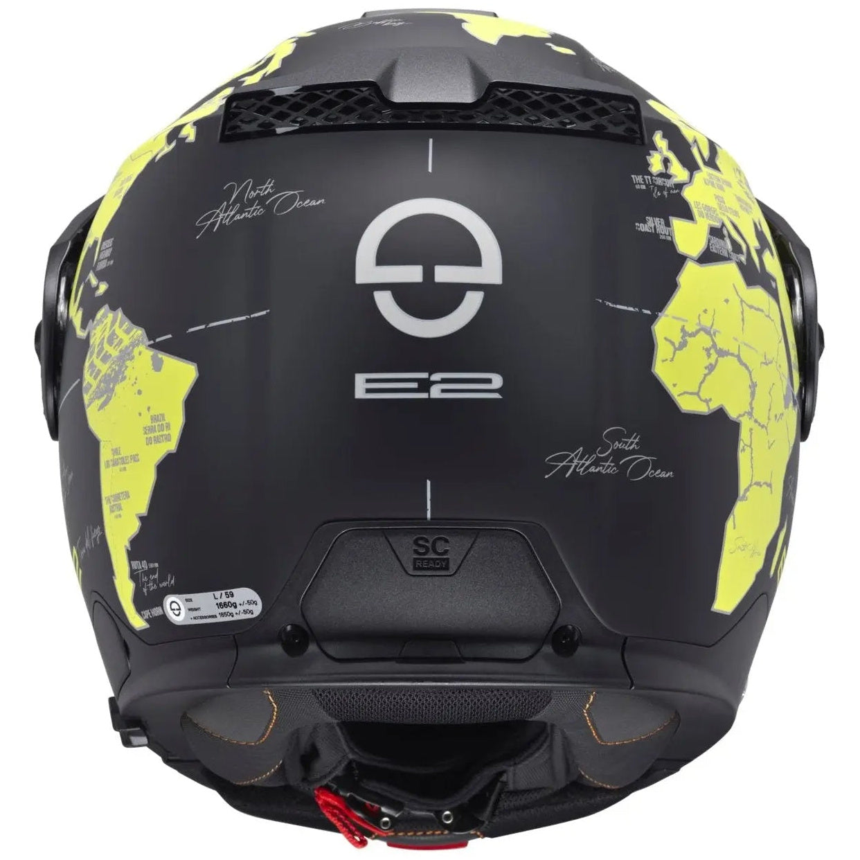 Schuberth E2 Atlas Yellow - rear view