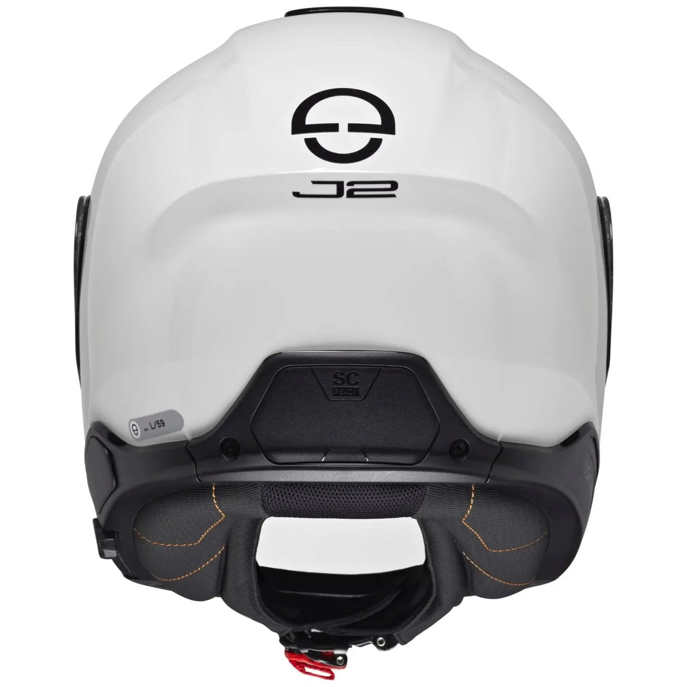 Schuberth J2 Gloss White - rear view