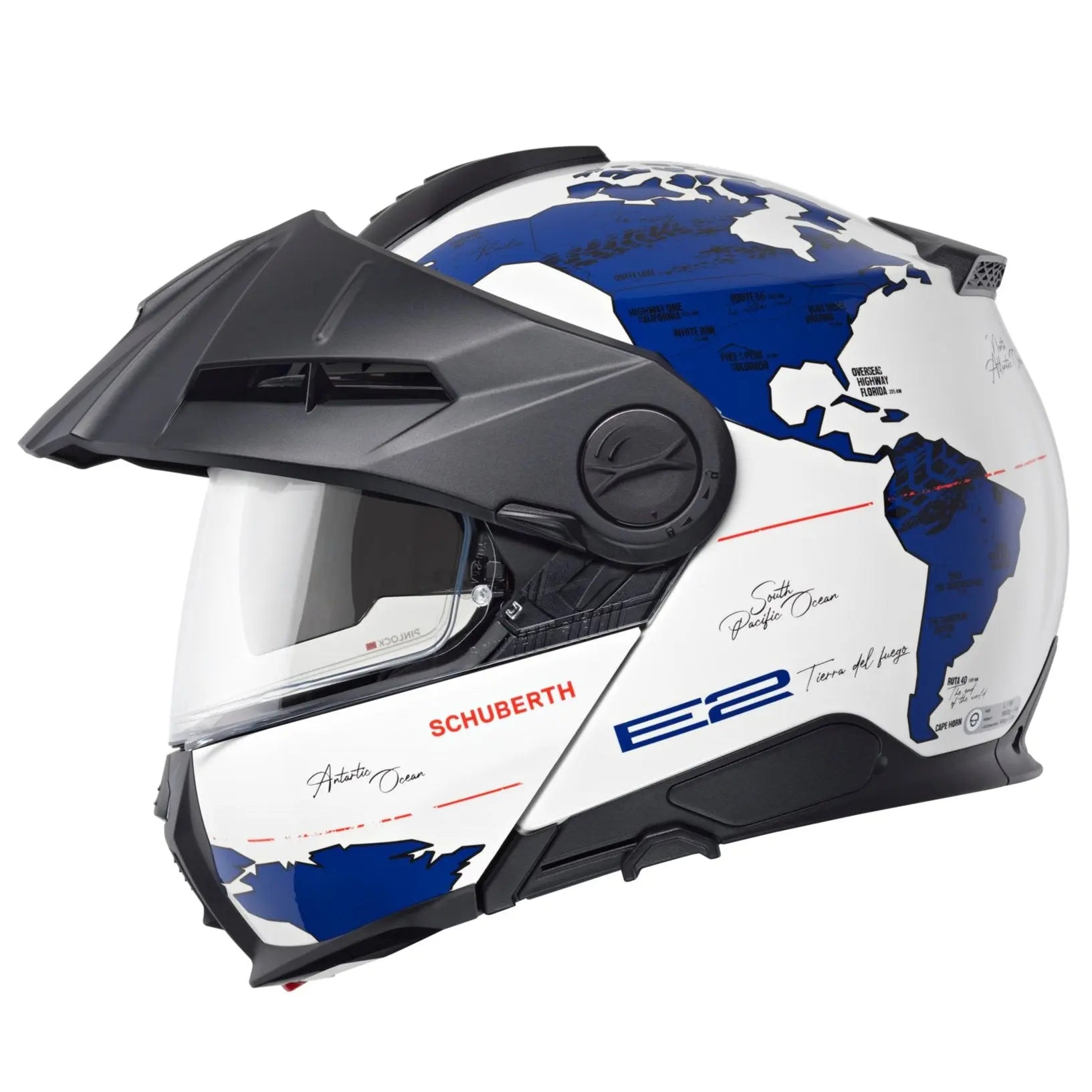 Schuberth E2 Atlas Blue - FREE UK Shipping, FREE 365 Day Returns | Moto Central