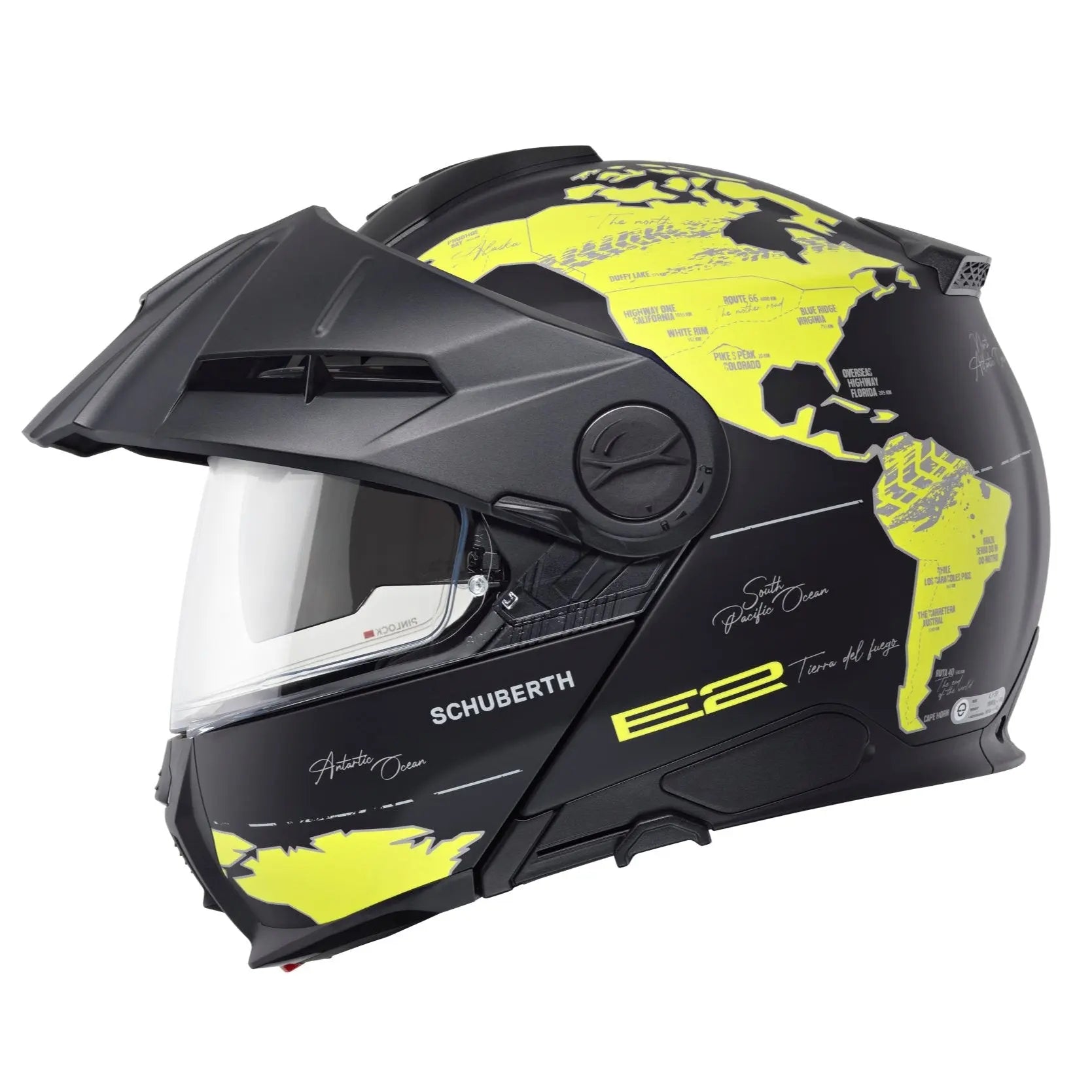 Schuberth E2 Atlas Yellow - FREE UK Shipping, FREE 365 Day Returns | Moto Central