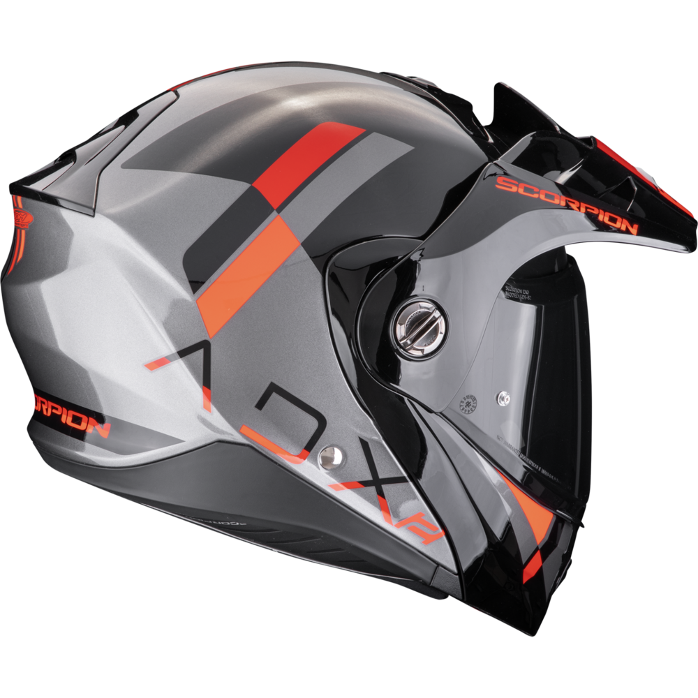 Scorpion ADX-2 Galane Silver / Black / Red