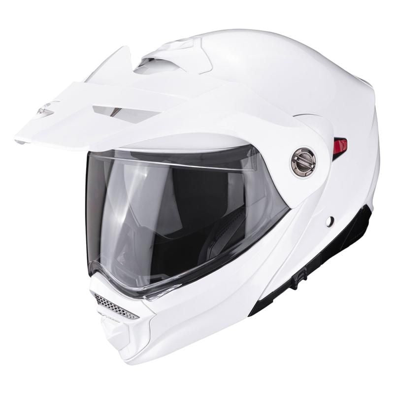Scorpion ADX-2 Flip-Up Helmet Pearl White - FREE UK Shipping, FREE 365 Day Returns | Moto Central