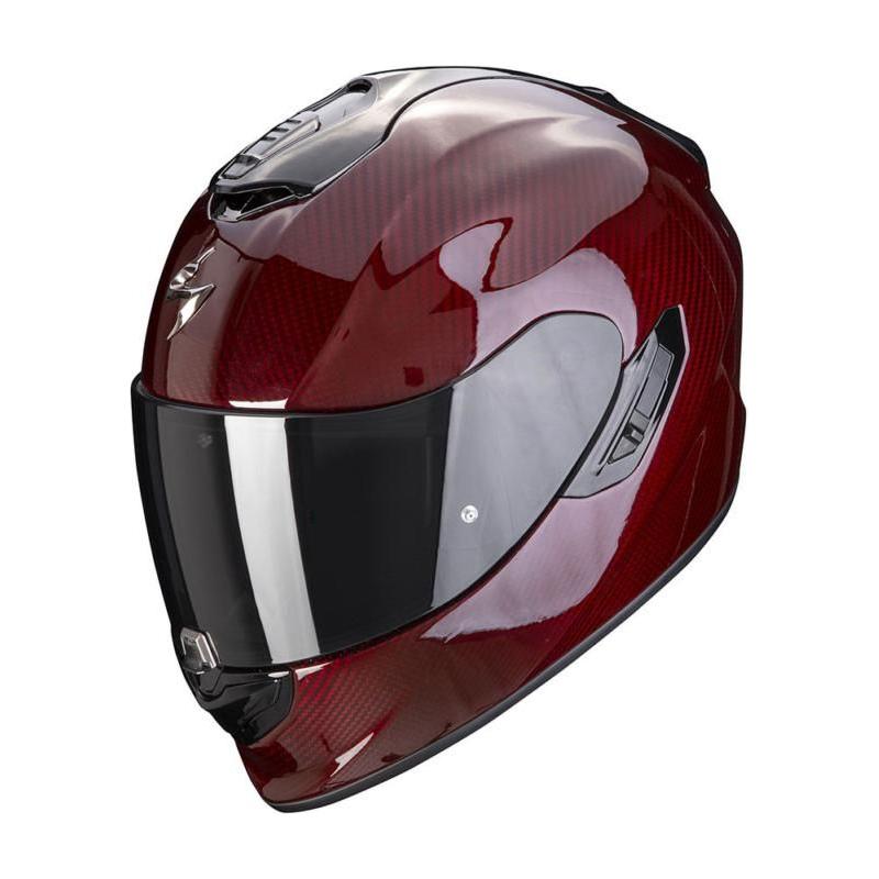 Scorpion EXO 1400 Evo Carbon Full Face Helmet Red - FREE UK Shipping, FREE 365 Day Returns | Moto Central