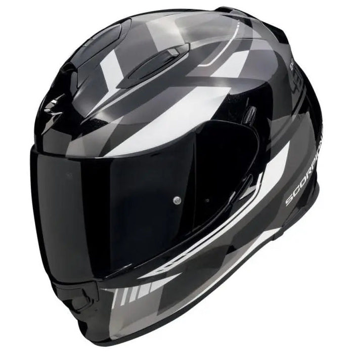 Scorpion EXO 491 Abilis Black / White - three-quarter front view