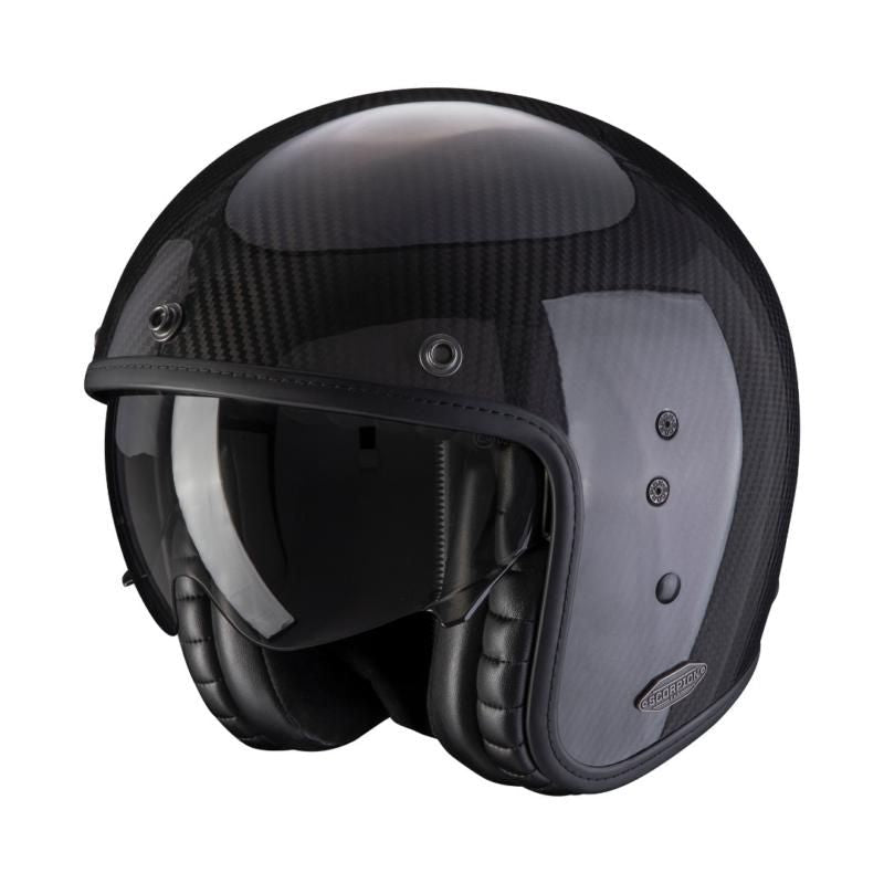 Scorpion EXO Belfast Carbon Open Face Helmet Gloss Black FREE Delivery