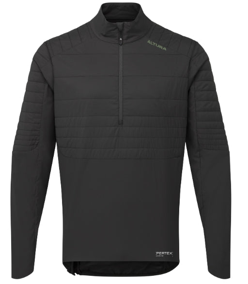 Altura All Roads Packable Insulated 1/2 Zip Cycle Jacket Black