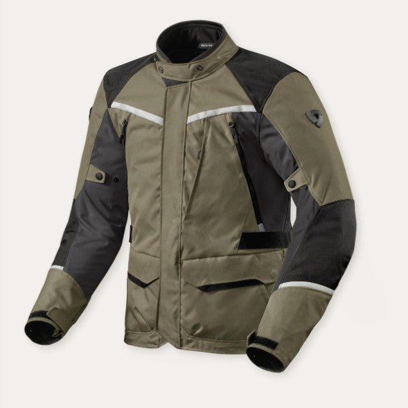 Revit Voltiac 3 H2O Textile Jacket Green / Anthracite - FREE UK Shipping, FREE 365 Day Returns | Moto Central