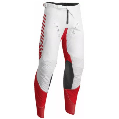 Thor Differ Slice Trouser White / Red  - FREE UK Shipping, FREE 365 Day Returns | Moto Central