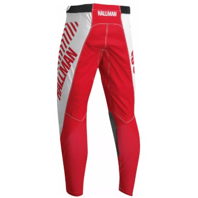 Thor Differ Slice Trouser White / Red - FREE UK Shipping, FREE 365 Day Returns | Moto Central