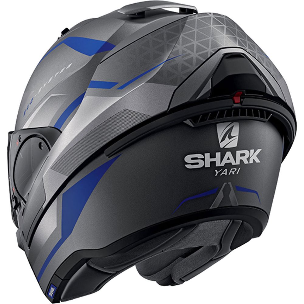 Shark Evo ES Yari Matt Anthracite / Blue / Silver