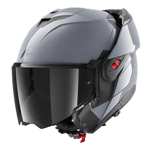 Shark OXO Flip Up Helmet Dark Shadow Silver - FREE UK Delivery, FREE 365 Returns Moto Central