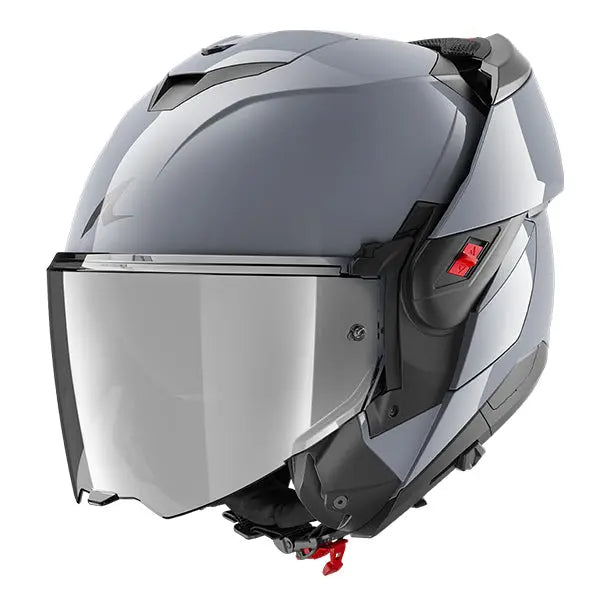 Shark OXO Flip Up Helmet Dark Shadow Silver - FREE UK Delivery, FREE 365 Returns Moto Central