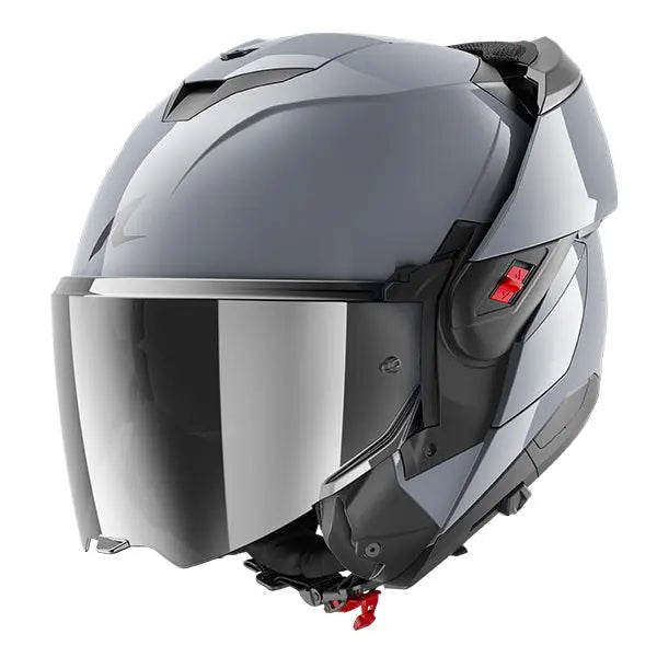Shark OXO Flip Up Helmet Dark Shadow Silver - FREE UK Delivery, FREE 365 Returns Moto Central