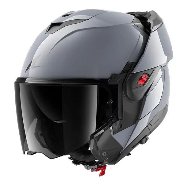 Shark OXO Flip Up Helmet Dark Shadow Silver - FREE UK Delivery, FREE 365 Returns Moto Central