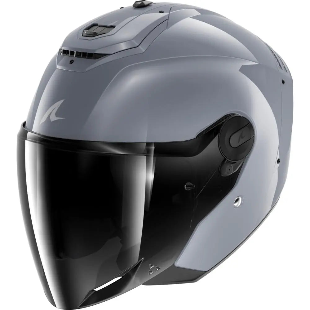 Shark RS Jet Dark Shadow Silver - FREE UK Shipping, FREE 365 Day Returns | Moto Central