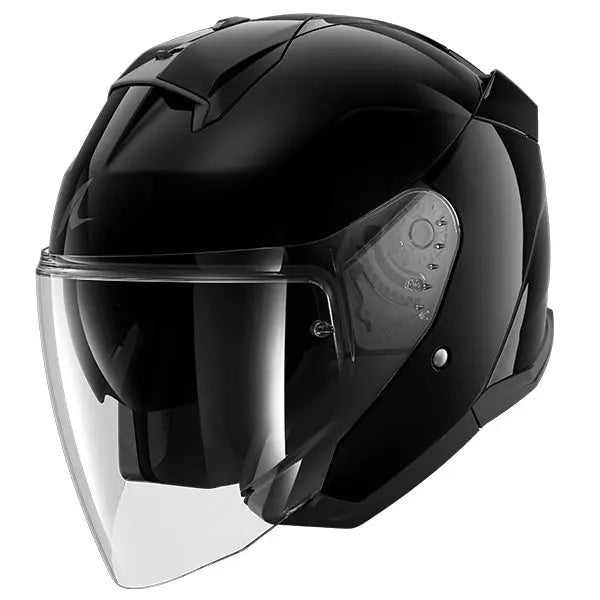 Shark Skwal Jet Blank Black - FREE UK Shipping, FREE 365 Day Returns | Moto Central