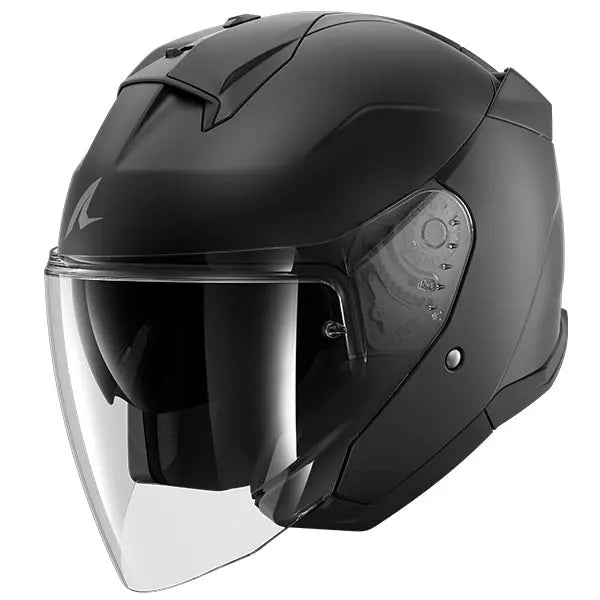Shark Skwal Jet Blank Matt Black - FREE UK Shipping, FREE 365 Day Returns | Moto Central