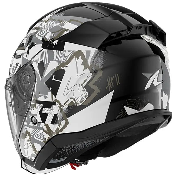 Shark Skwal Jet Pranz Black / White / Gold - FREE UK Shipping, FREE 365 Day Returns | Moto Central