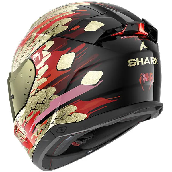 Shark Skwal i3 Full Face Helmet Venum Black / Red / Pearl - FREE UK Shipping, FREE 365 Day Returns | Moto Central