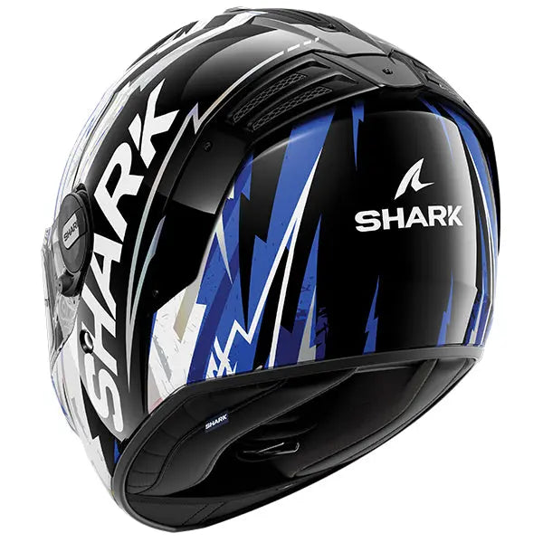 Shark Spartan RS Hibolt Black / Blue / White - FREE UK Shipping, FREE 365 Day Returns | Moto Central
