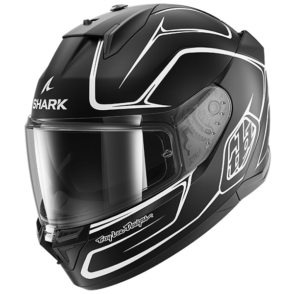 Shark x Troy Lee Designs D-Skwal 3 Drone Matt Black / White