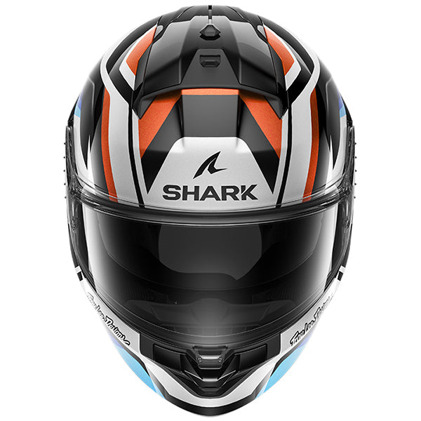 Shark x Troy Lee Designs Ridill 2 Apex Black / White / Blue