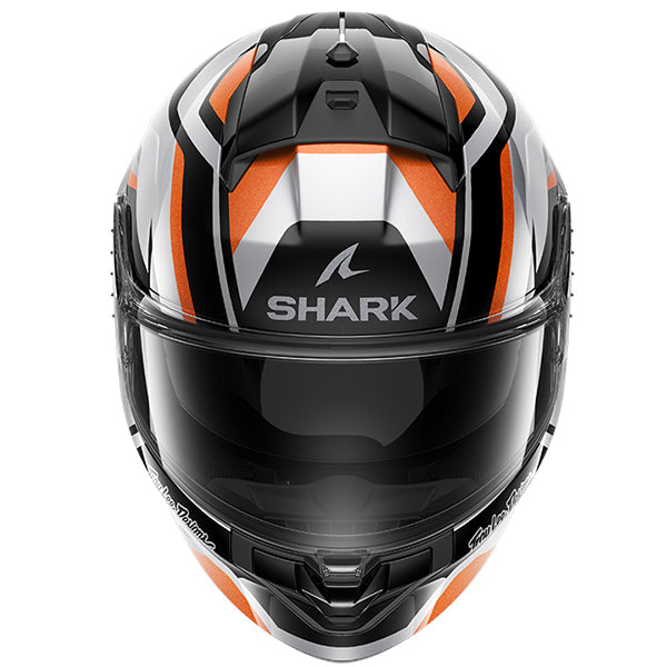 Shark x Troy Lee Designs Ridill 2 Apex Silver / Black / Orange