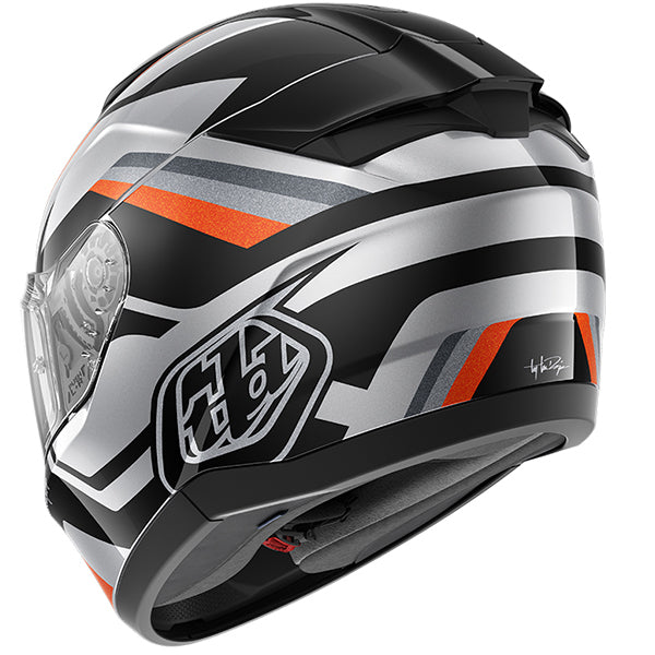 Shark x Troy Lee Designs Ridill 2 Apex Silver / Black / Orange