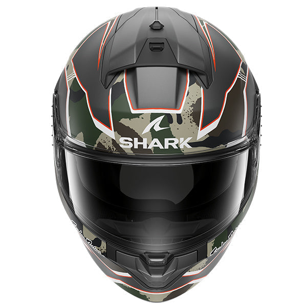 Shark x Troy Lee Designs Ridill 2 Matrix Camo Green / Black / Brown