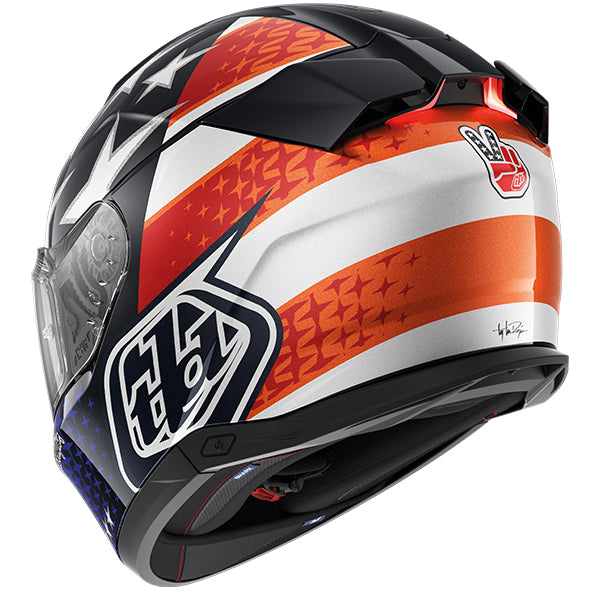 Shark x Troy Lee Designs Skwal i3 US Flag Blue / Red / White