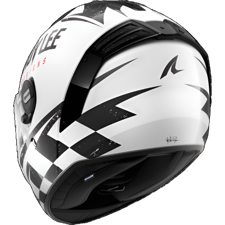 Shark x Troy Lee Designs Spartan RS Fibre Raceshop White / Black / Red