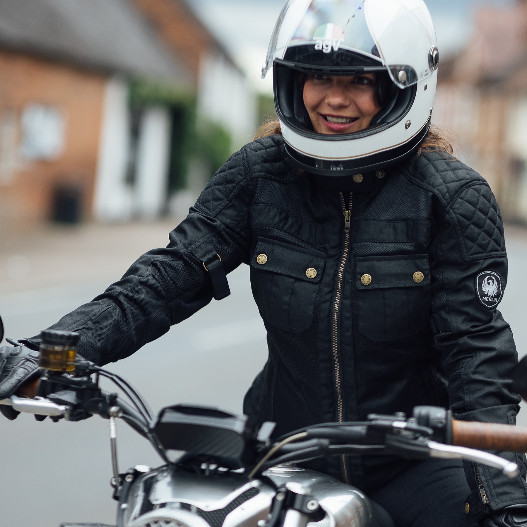 Merlin Shenstone Cotec Air Ladies Jacket Black FREE UK Delivery, FREE 365 Day Returns | Moto Central
