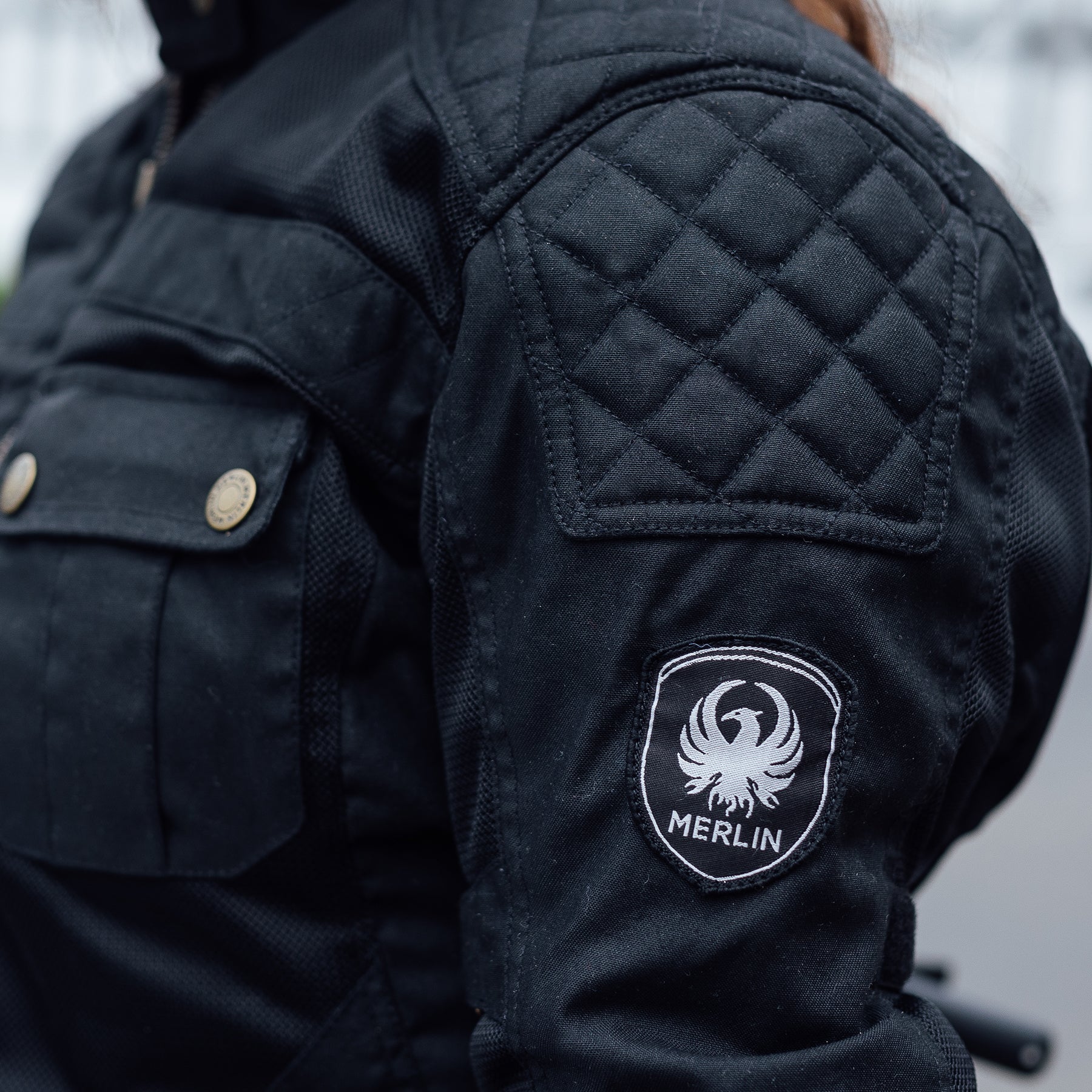 Merlin Shenstone Cotec Air Ladies Jacket Black FREE UK Delivery, FREE 365 Day Returns | Moto Central