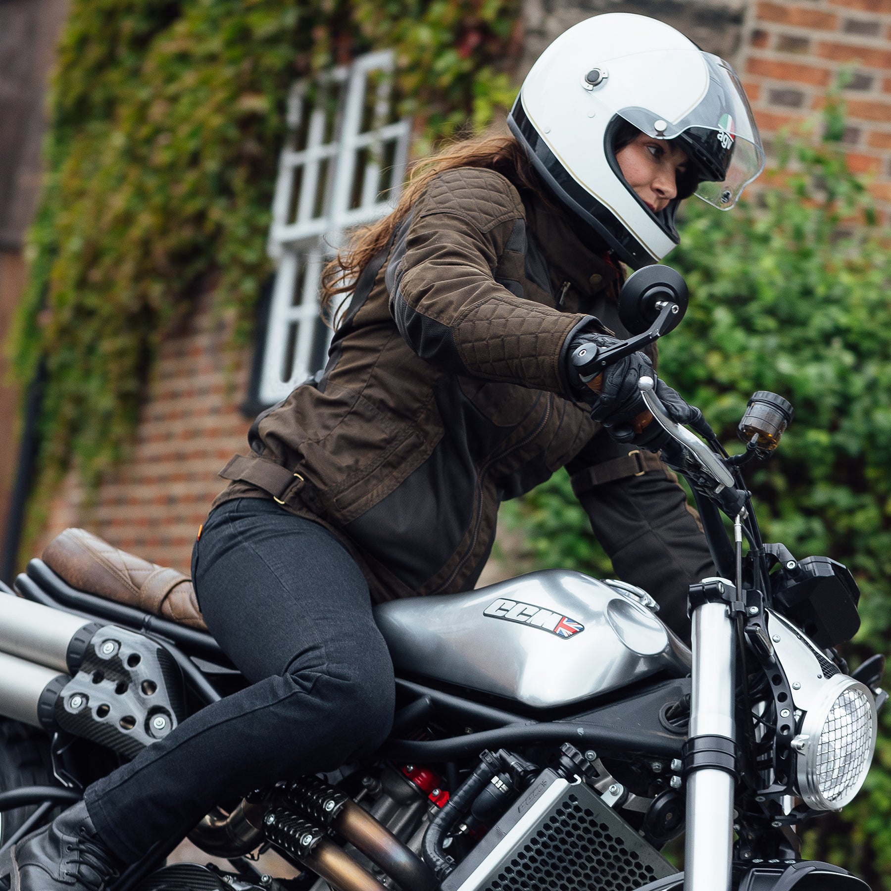 Merlin Shenstone Cotec Air Ladies Jacket Olive FREE UK Delivery, FREE 365 Day Returns | Moto Central