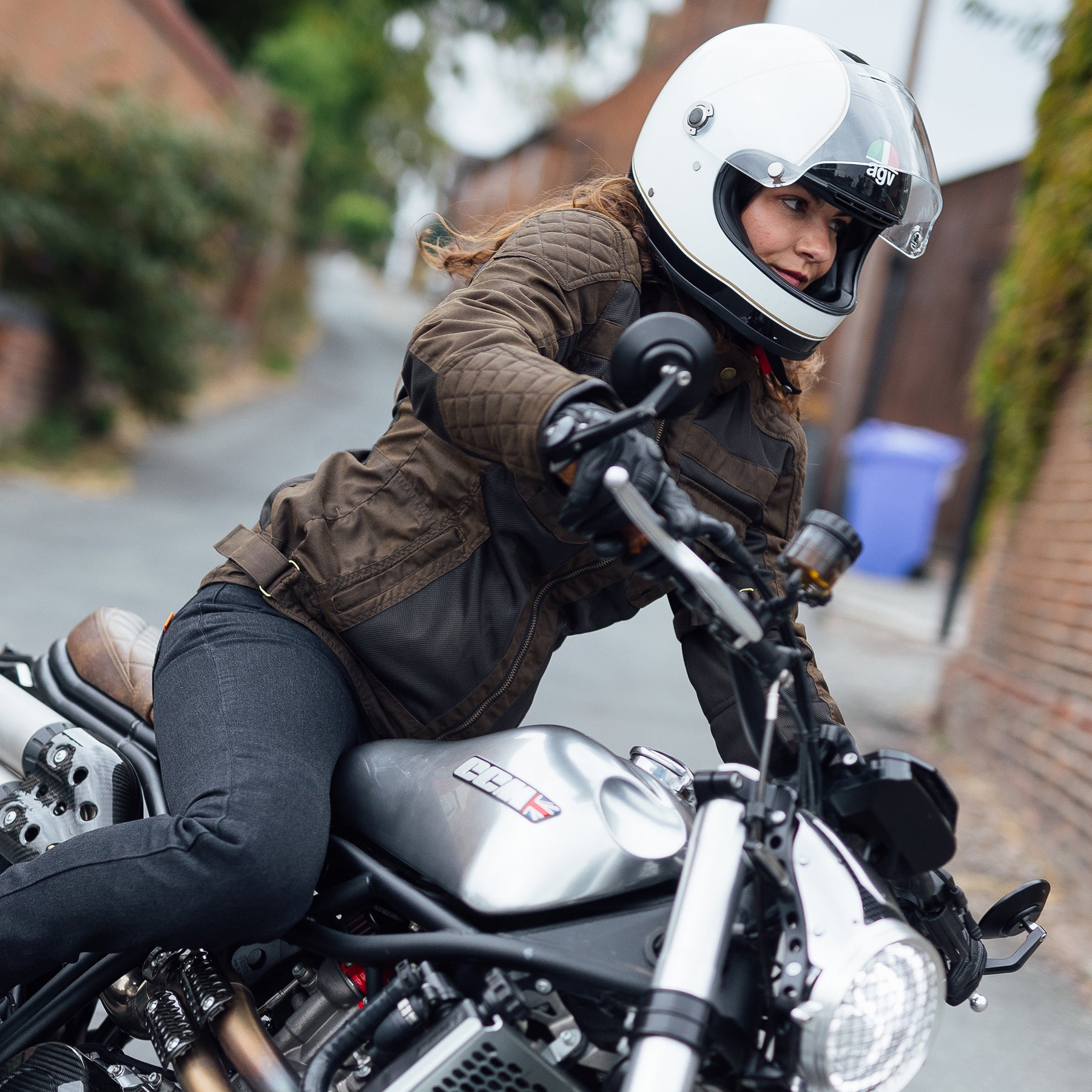 Merlin Shenstone Cotec Air Ladies Jacket Olive FREE UK Delivery, FREE 365 Day Returns | Moto Central