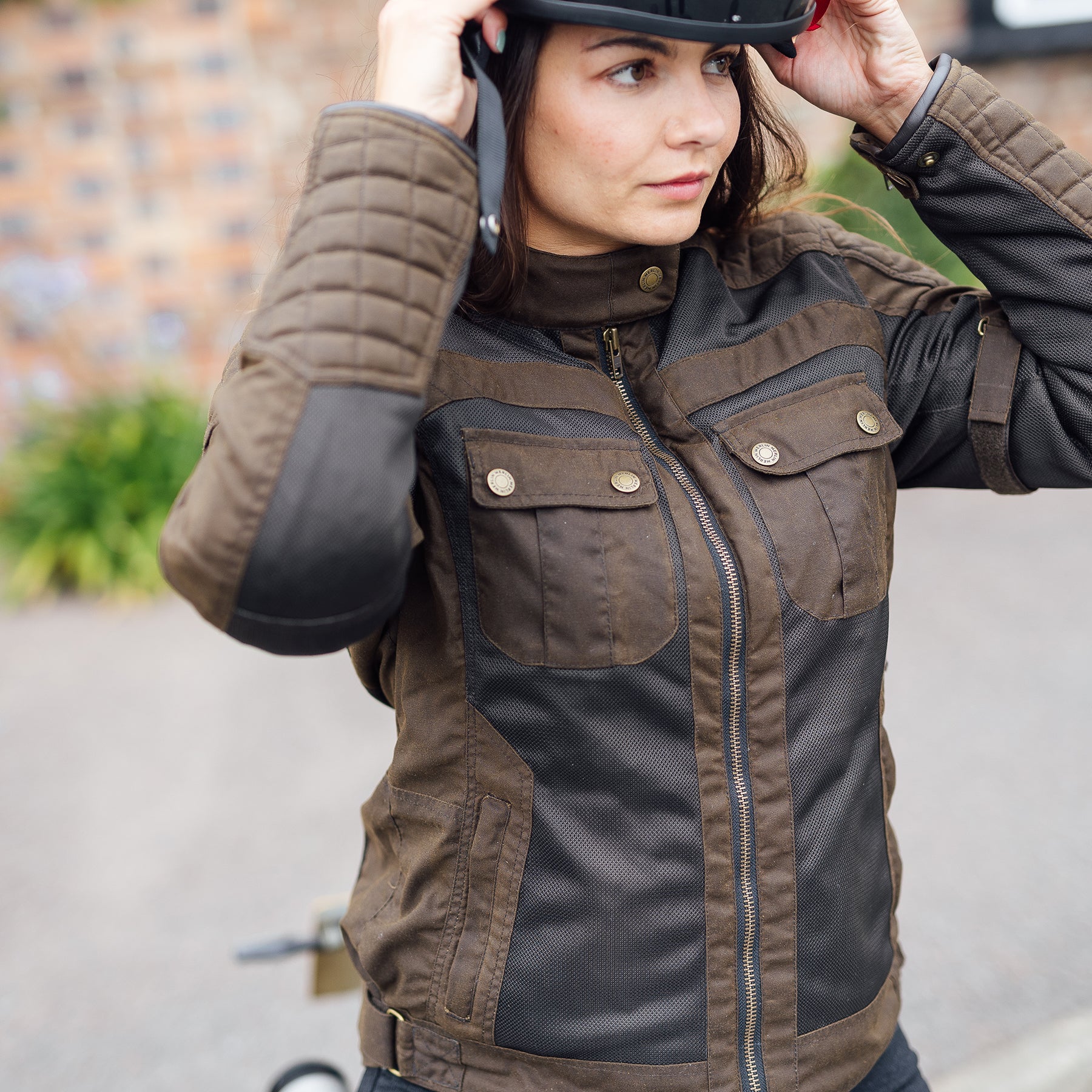 Merlin Shenstone Cotec Air Ladies Jacket Olive FREE UK Delivery, FREE 365 Day Returns | Moto Central