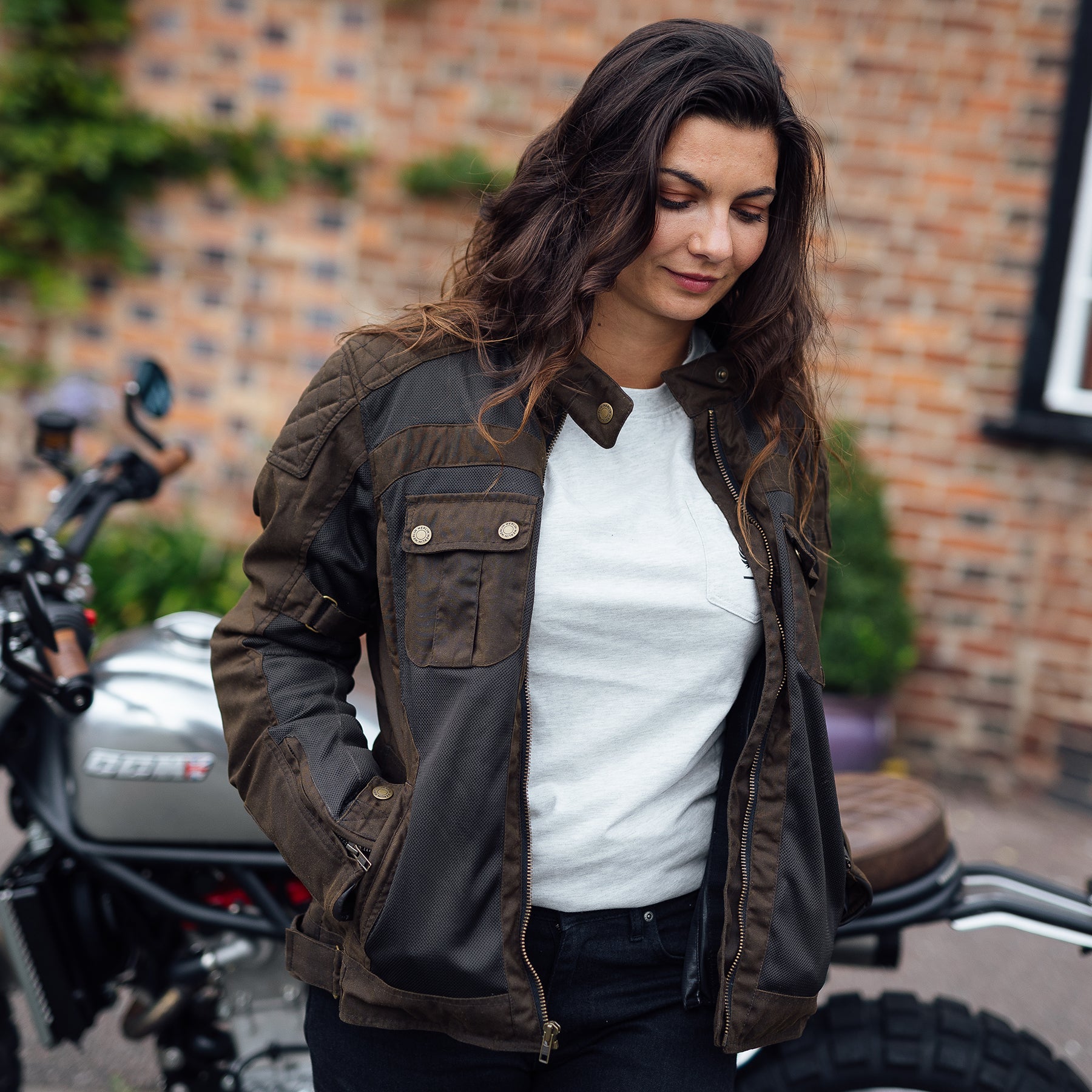 Merlin Shenstone Cotec Air Ladies Jacket Olive FREE UK Delivery, FREE 365 Day Returns | Moto Central