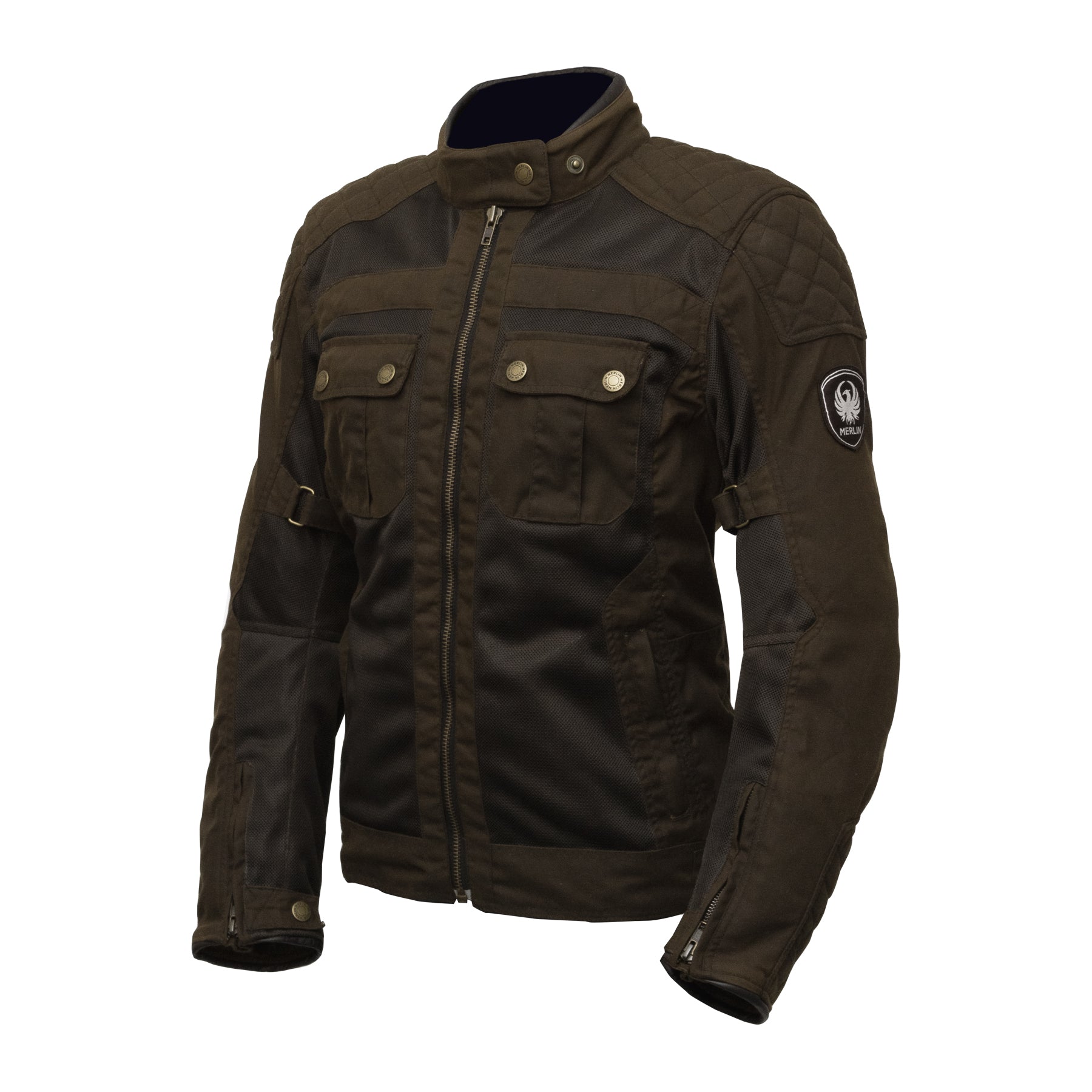 Merlin Shenstone Cotec Air Ladies Jacket Olive FREE UK Delivery, FREE 365 Day Returns | Moto Central