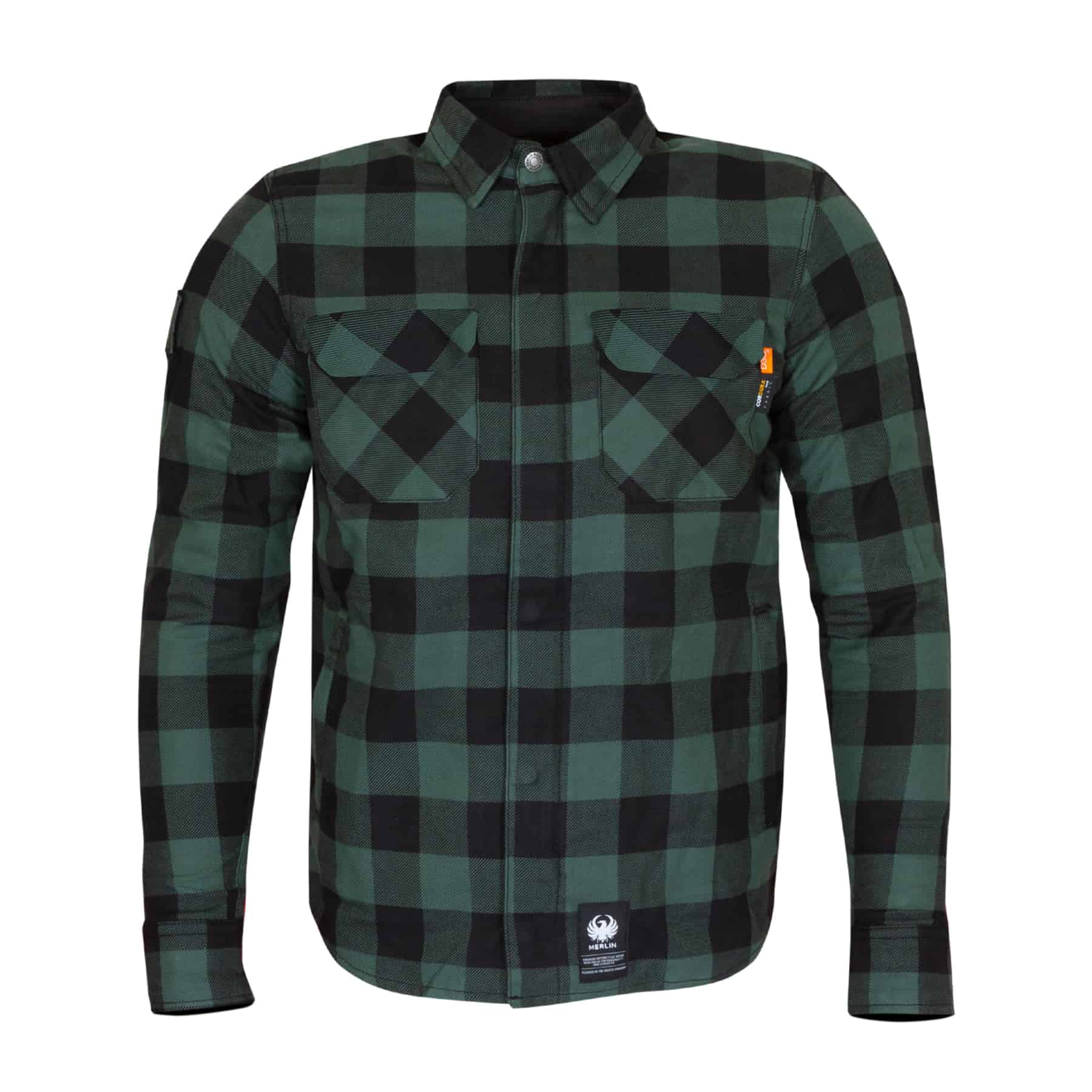 Merlin Sherbrook D3O Single Layer Riding Shirt Green FREE UK Delivery, FREE 365 Day Returns | Moto Central