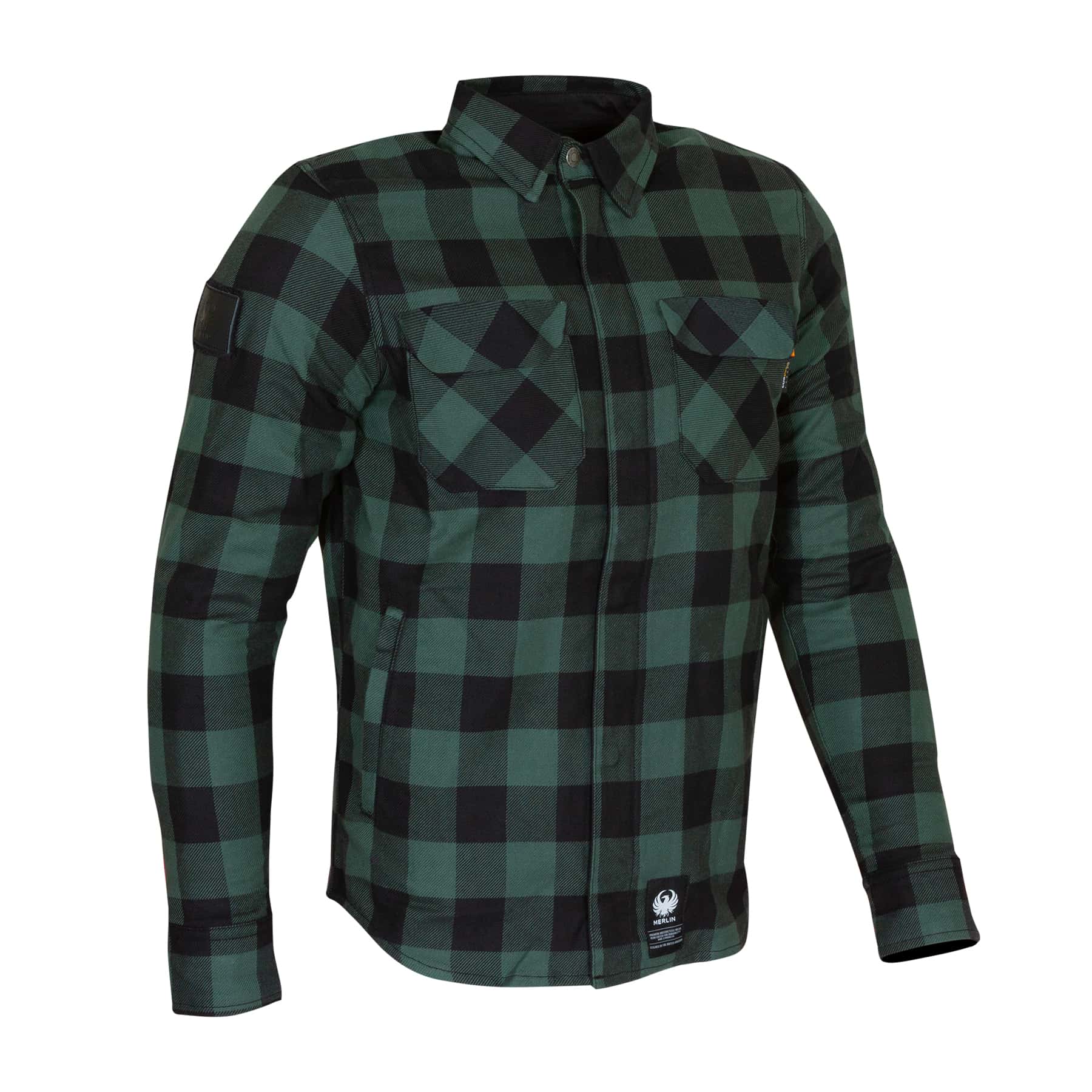 Merlin Sherbrook D3O Single Layer Riding Shirt Green FREE UK Delivery, FREE 365 Day Returns | Moto Central