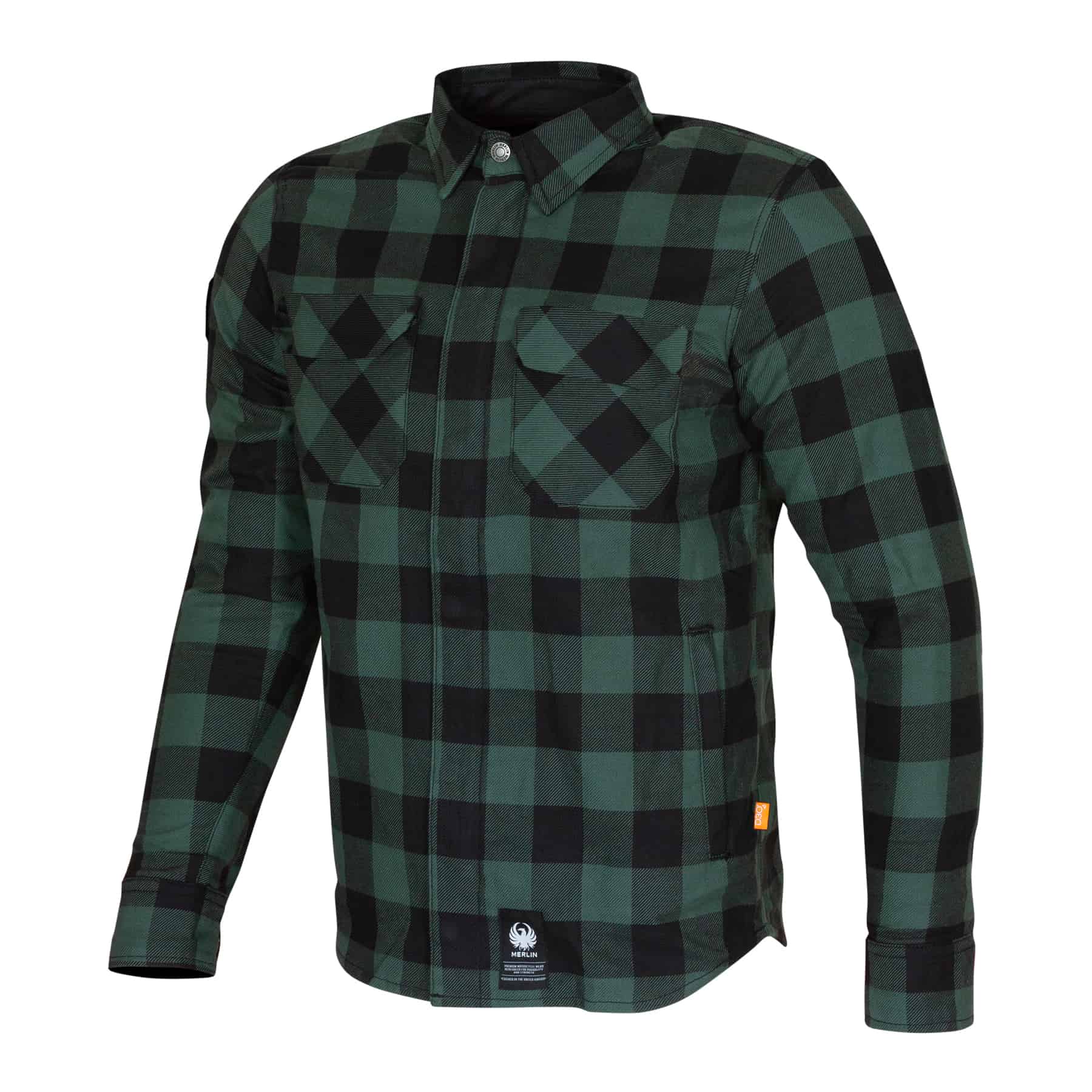 Merlin Sherbrook D3O Single Layer Riding Shirt Green FREE UK Delivery, FREE 365 Day Returns | Moto Central