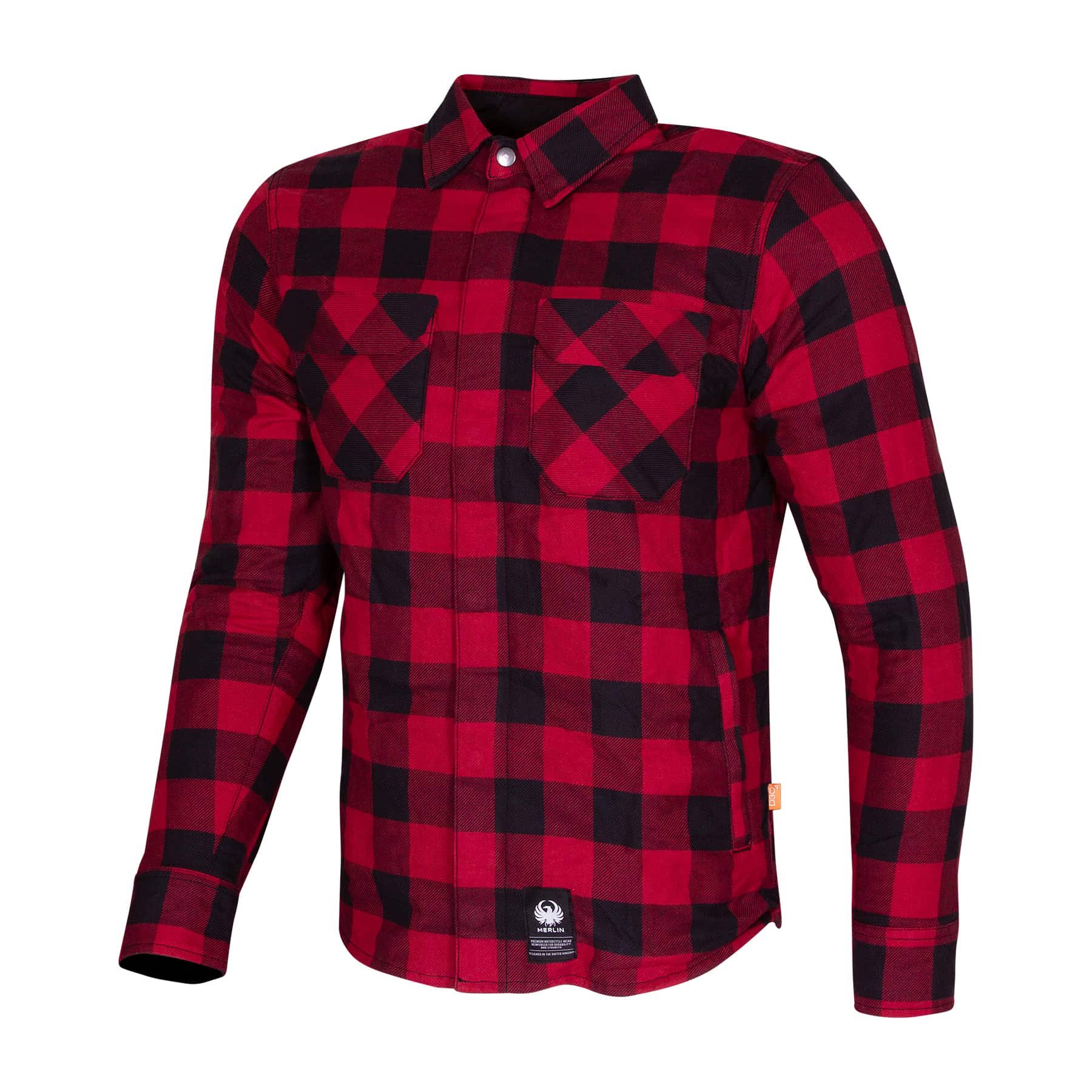 Merlin Sherbrook D3O Single Layer Riding Shirt Red FREE UK Delivery, FREE 365 Day Returns | Moto Central