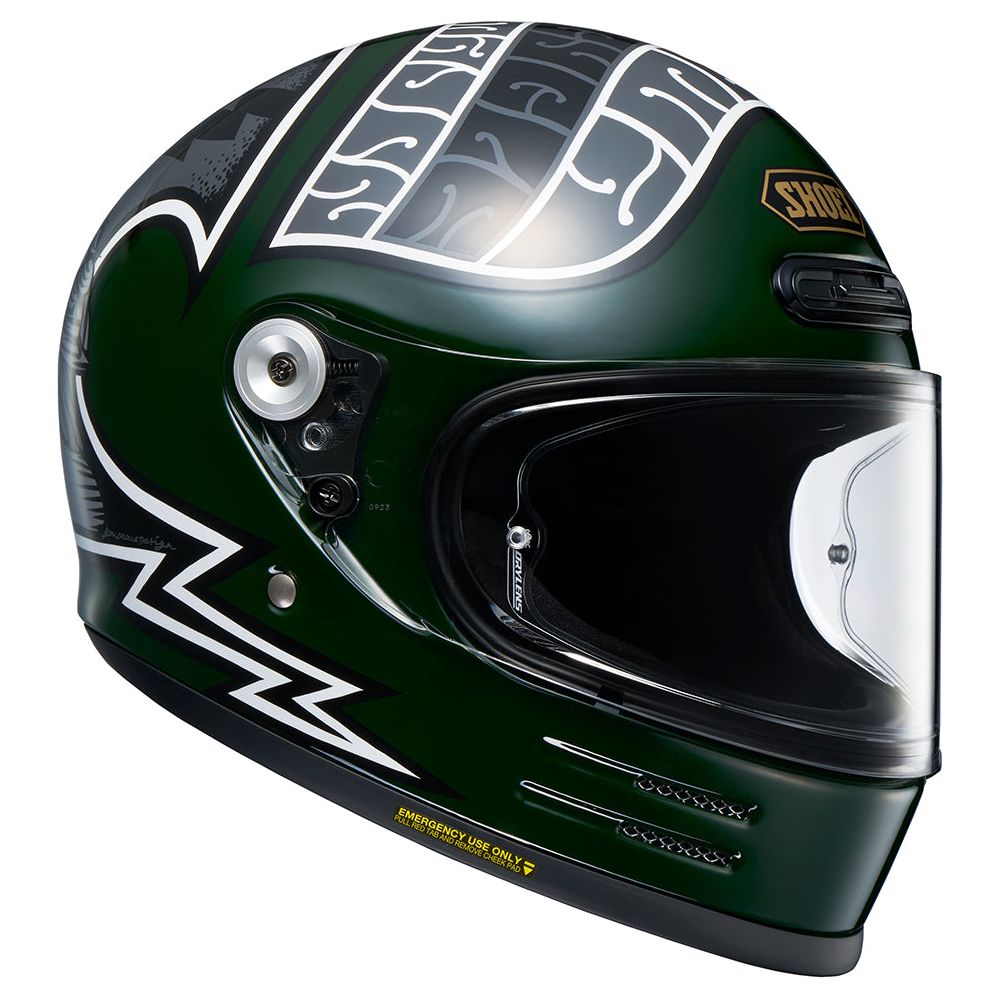 Shoei Glamster 06 Heiwa Motorcycles TC4 Green